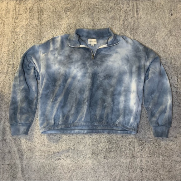 ✨ SOLD ✨ AE | Fleece Cinched Quarter-Zip Sweatshirt - Picture 3 of 3
